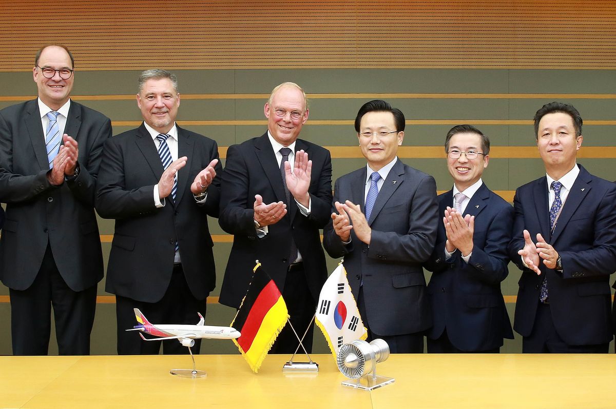 MTU Maintenance Signs V2500 MRO Contract With Asiana Airlines - MTU ...