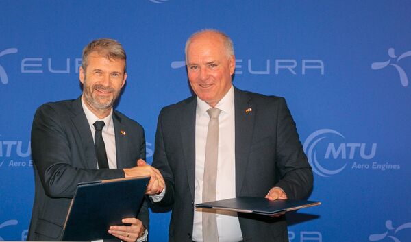 Photos of the signing ceremony of EURA the MTU/SAFRON project on June 25, 2024 in the French Embassy Berlin by Reinhardt & Sommer Photos of the signing ceremony of EURA the MTU/SAFRON project on June 25, 2024 in the French Embassy Berlin by Reinhardt & Sommer