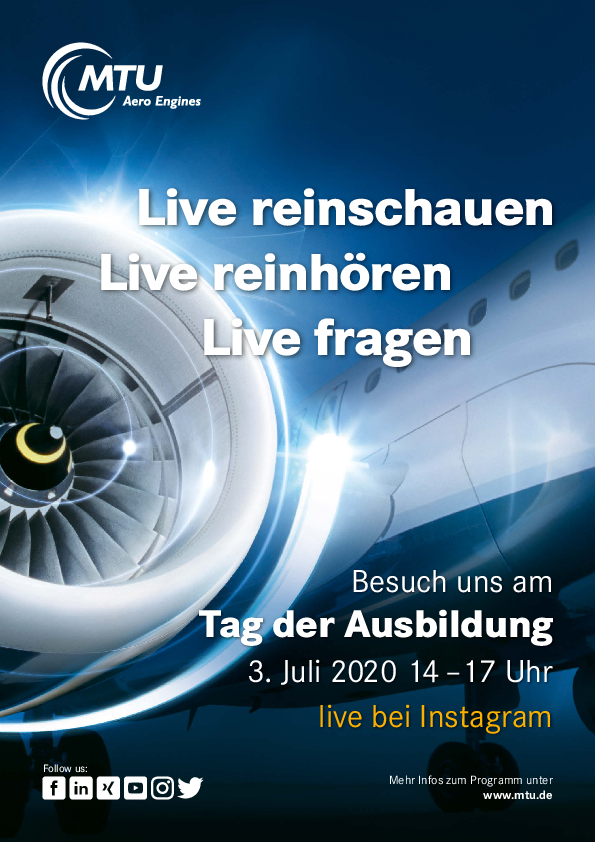 MTU Aero Engines Veranstaltet Ersten Virtuellen Tag Der Ausbildung Am ...